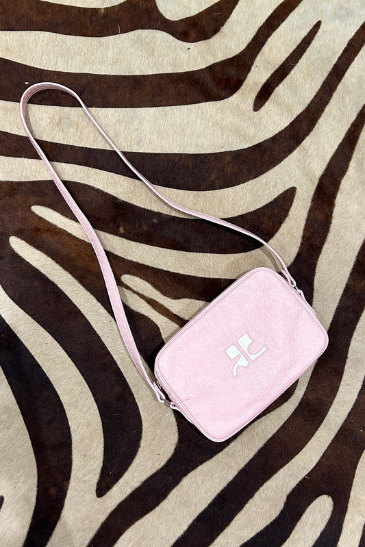 Pale pink courreges bag